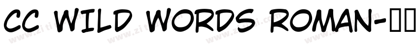 CC WILD WORDS ROMAN字体转换